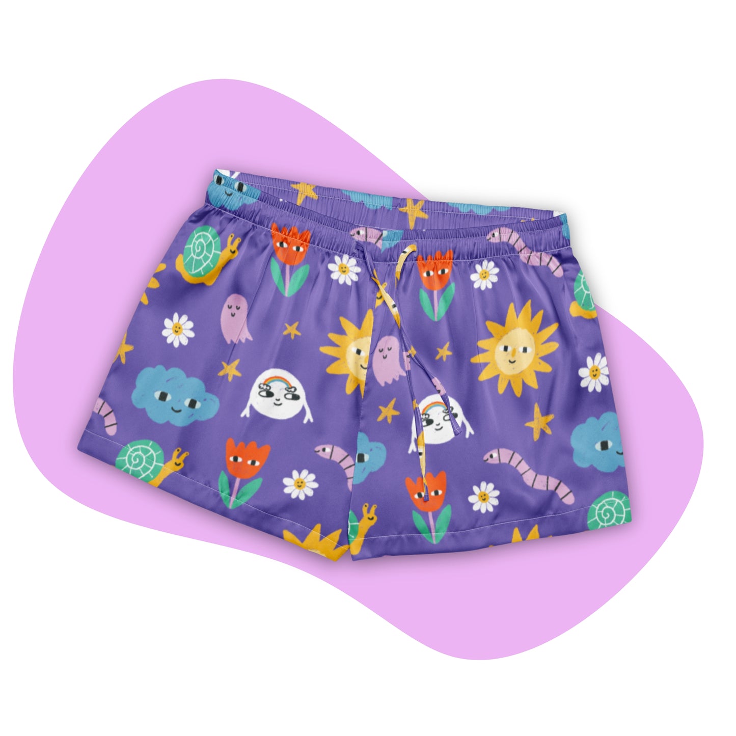 Mooney & Friends Print Pajama Shorts