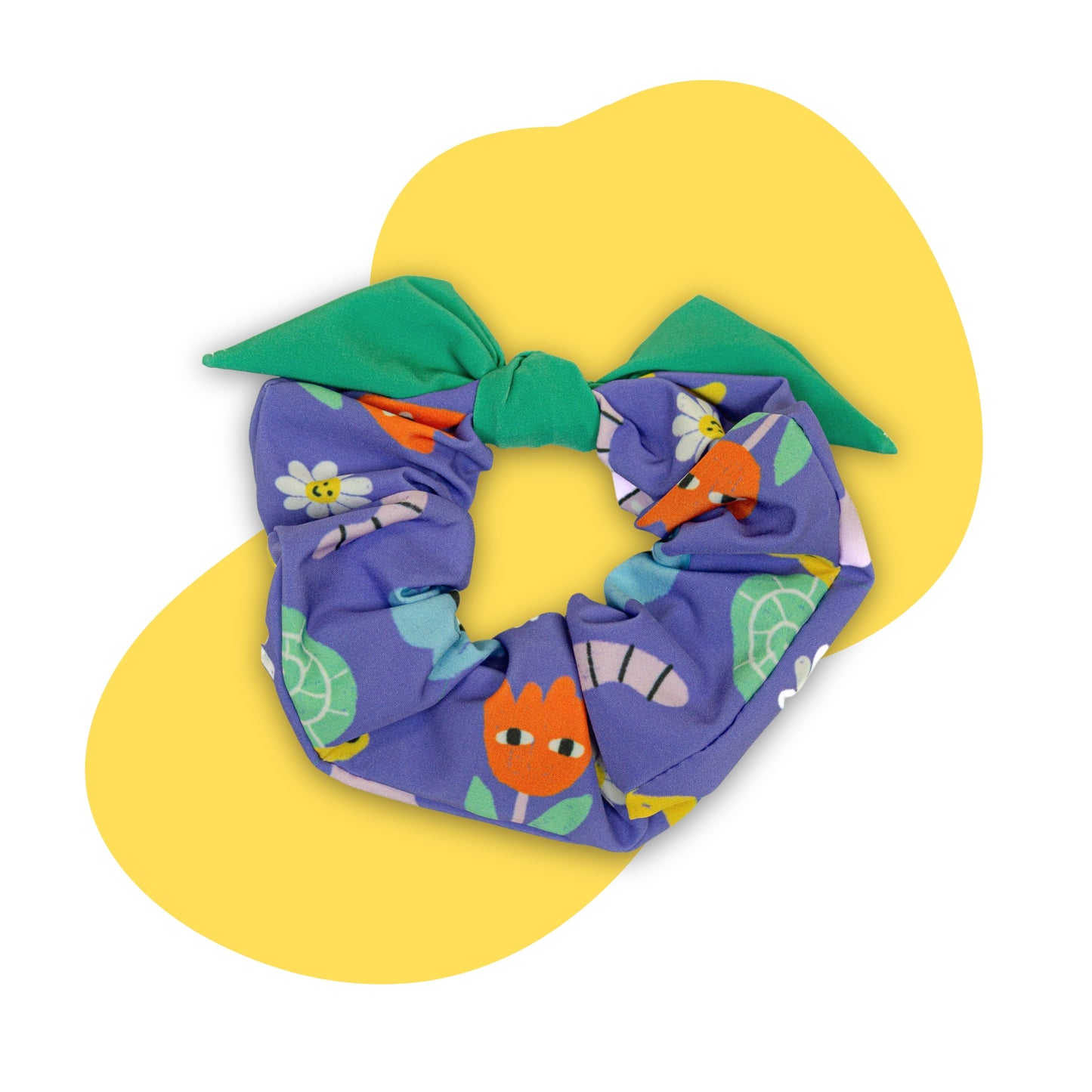 Mooney & Friends Print Recycled Scrunchie