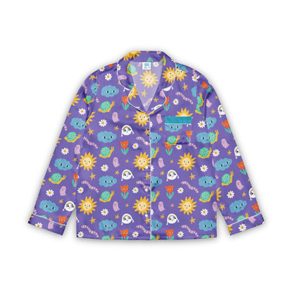 Mooney & Friends Print Long Sleeve Pajama Top