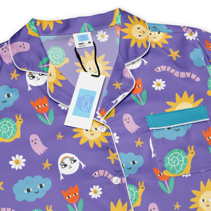 Mooney & Friends Print Long Sleeve Pajama Top
